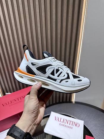 valentino sneaker white and orange