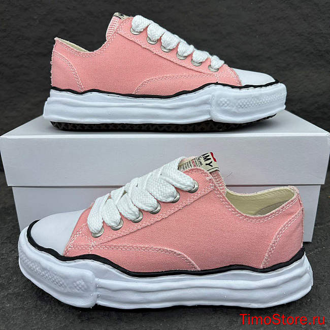 MAISON MIHARA YASUHIRO PETERSON LOW TOP SNEAKERS pink - 1