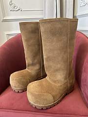 balenciaga high boots brown - 1