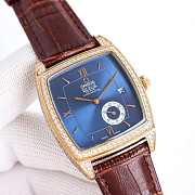 OMEGA's trendy new men's full diamond trench-set watch 42mm - 3