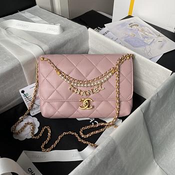 chanel bag pink 23cm