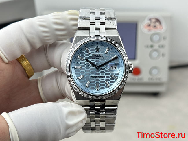 ROLEX Land-Dweller Upgraded Watch 36mm blue - 1