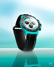 This is a custom carbon fiber edition of the Rolex Cosmograph Daytona series 40mm - 5