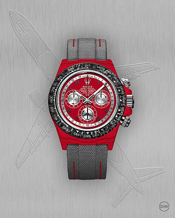 custom carbon fiber edition of the Rolex Cosmograph Daytona series 40mm 4