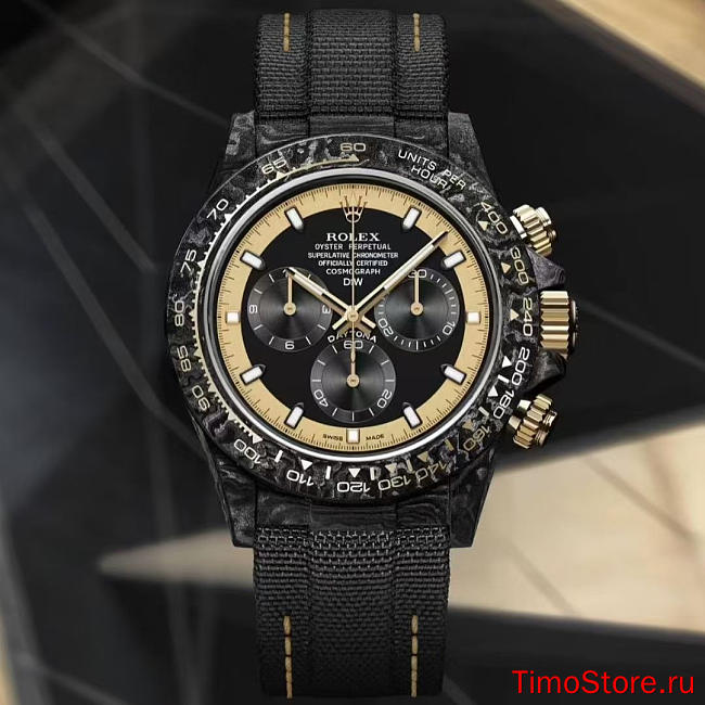 custom carbon fiber edition of the Rolex Cosmograph Daytona series 40mm 5 - 1