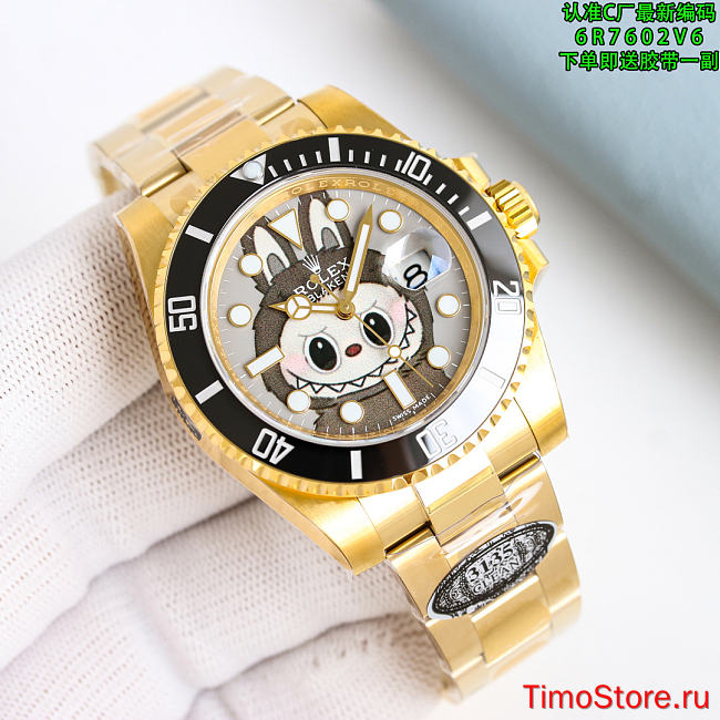 rolex & labubu 40mm （Shipping replacement rubber watch straps）3 - 1