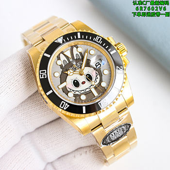 rolex & labubu 40mm （Shipping replacement rubber watch straps）3