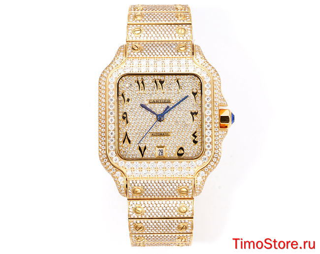 Cartier Santos Series Full Pave Diamond Edition 40mm - 1