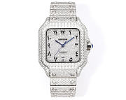 Cartier Santos Series Full Pave Diamond Edition 40mm 2 - 1