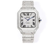 Cartier Santos Series Full Pave Diamond Edition 40mm 3 - 1