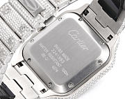 Cartier Santos Series Full Pave Diamond Edition 40mm 3 - 4