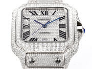 Cartier Santos Series Full Pave Diamond Edition 40mm 3 - 3