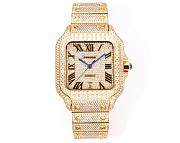 Cartier Santos Series Full Pave Diamond Edition 40mm 4 - 1
