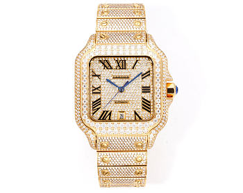 Cartier Santos Series Full Pave Diamond Edition 40mm 4