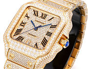 Cartier Santos Series Full Pave Diamond Edition 40mm 4 - 3