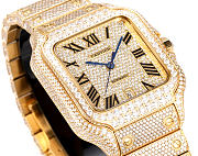 Cartier Santos Series Full Pave Diamond Edition 40mm 4 - 2