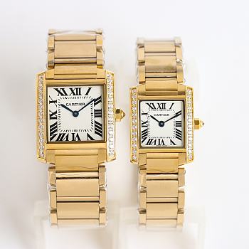 Cartier w s t a couple's watches（single price）30x25mm+25x20mm 5
