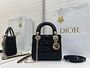 D1or Lady Bag black gold 17cm - 1