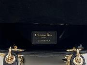 D1or Lady Bag black gold 17cm - 5