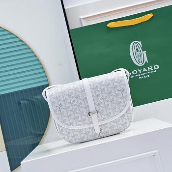 Goyard Belvedere PM white 22cm
